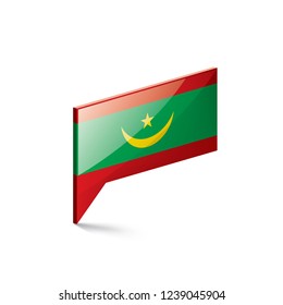 Mauritius flag, vector illustration on a white background