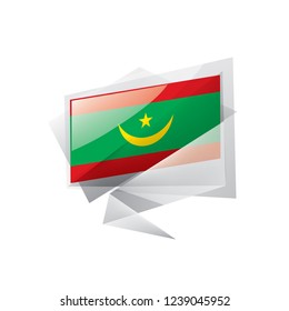 Mauritius flag, vector illustration on a white background