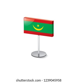 Mauritius flag, vector illustration on a white background