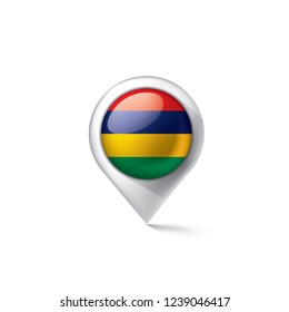 Mauritius flag, vector illustration on a white background