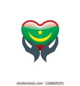 Mauritius flag, vector illustration on a white background