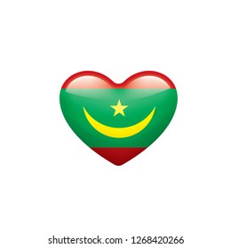 Mauritius flag, vector illustration on a white background