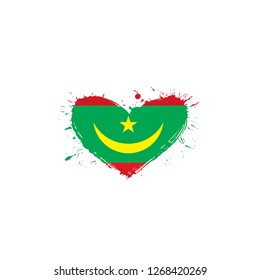 Mauritius flag, vector illustration on a white background