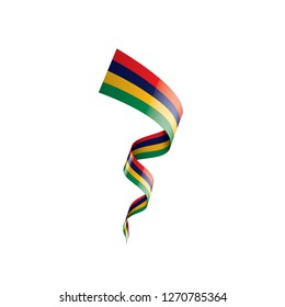Mauritius flag, vector illustration on a white background