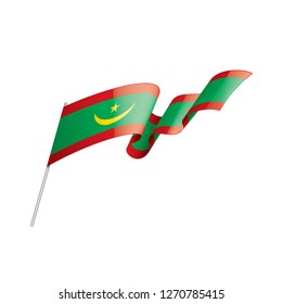Mauritius flag, vector illustration on a white background