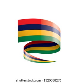 Mauritius flag, vector illustration on a white background