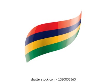 Mauritius flag, vector illustration on a white background