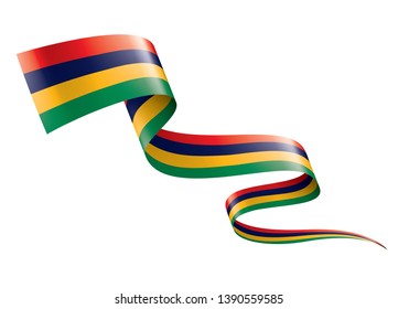 Mauritius flag, vector illustration on a white background