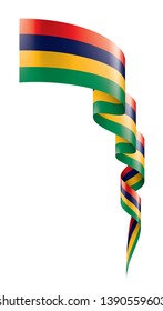 Mauritius flag, vector illustration on a white background