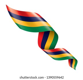 Mauritius flag, vector illustration on a white background