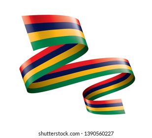 Mauritius flag, vector illustration on a white background