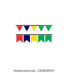 Indicadores de Mauricio conjunto de iconos, símbolo del símbolo del vector del día de la independencia de Mauricio