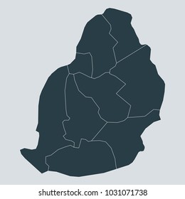 Mauritius map on gray background vector, Mauritius Map Outline Shape Gray on White Vector Illustration,
High detailed Gray illustration map Mauritius.