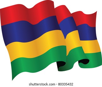 Mauritius National Flag Stock Vector (Royalty Free) 80335432 | Shutterstock