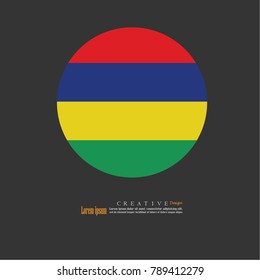 Mauritius national flag background texture.vector illustration.