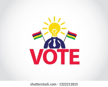 Mauritius Podium Bright Idea Politician Speech Elections