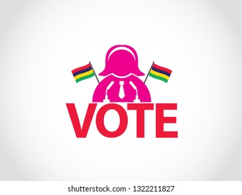 Mauritius Podium Woman Politics Speech Elections