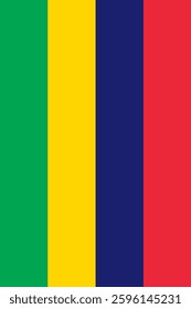 Mauritius Vertical Flag, Vertical Flag Mauritius