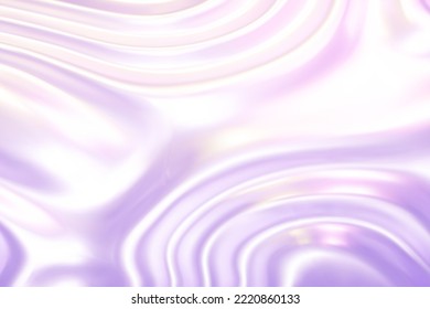 Mauve liquid molten metal abstract wavy background with reflects. Wallpaper with glossy soft silk with waves. Elegant luxury vector illustration made with gradient mesh. Flowing smooth fabric