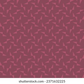 mauve repetitive background with triangles. simple geometric shapes. vector seamless pattern. fabric swatch. wrapping paper. continuous print. design template for linen, apparel, textile, home decor