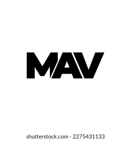 MAV initial letter monogram logo