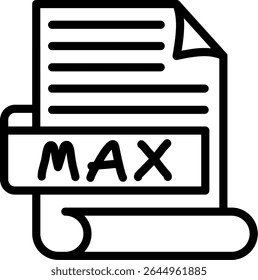 MAX 3ds Max scene file format
