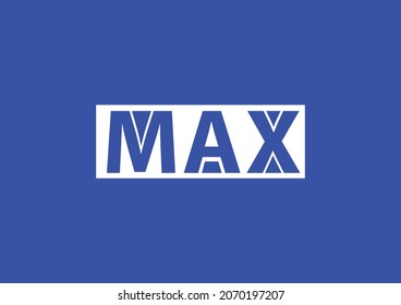 MAX letter logo and icon design template