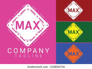 MAX letter new logo and icon design