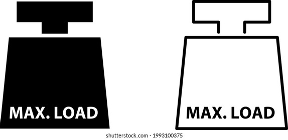 max load icon , Weight Vector