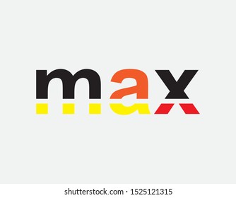 Max Logo Letter Vector Template Design Illustration