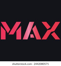 ilustración vectorial de logotipo máx