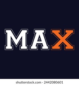 max logo vector graphic illustration