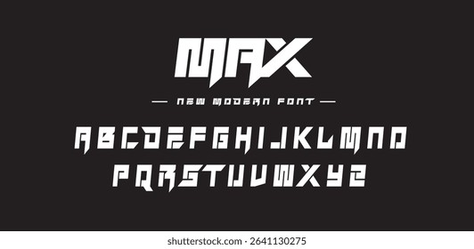 Max modern minimal flat alphabet capital letter logo design