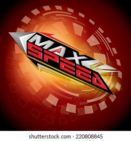 Max Speed concept vector
