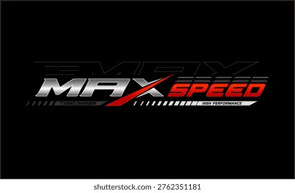 max speed logo racing development	