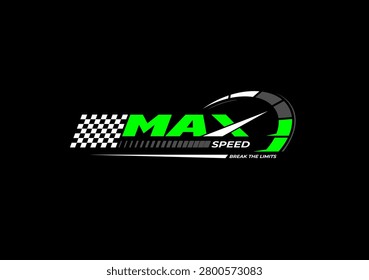 max speed typography abstract design vector illustration for print tee shirt, apparels, 
