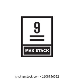 Max stack icon symbol vector illustration