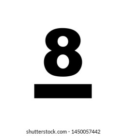 Max Stack Icon Vector Sign & Symbol.