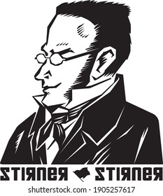 Max Stirner Vector clip Art EPS