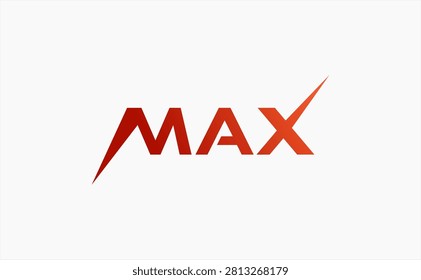 Max Typography Logo Design Vector Modern Lettermark Wordmark Business Branding Creative Minimal Corporate Identity Icon Illustration