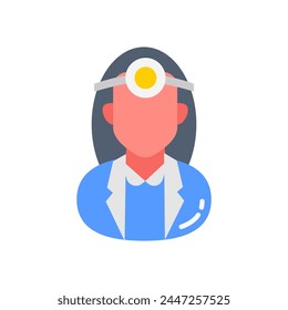 Maxillofacial Surgeon icon in vector. Logotype
