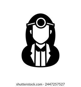Maxillofacial Surgeon icon in vector. Logotype
