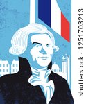 Maximilien Robespierre vector illustration