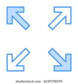 Maximization Blue Icon Element For Design