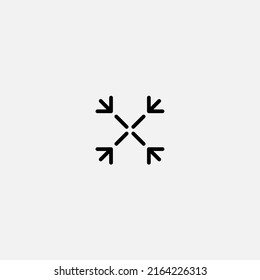 Maximize arrow icon sign vector,Symbol, logo illustration for web and mobile
