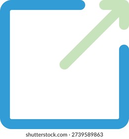 maximize duo tone icon editable vector