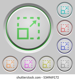 Maximize element color icons on sunk push buttons