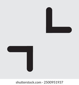 Maximize and expand, direction arrows from full screen icon vector.  Flat style Arrow means from expansion and open icon vector illustration.