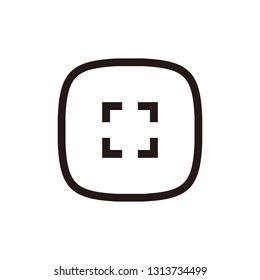 Maximize full screen icon sign symbol
