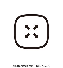 Maximize full screen icon sign symbol